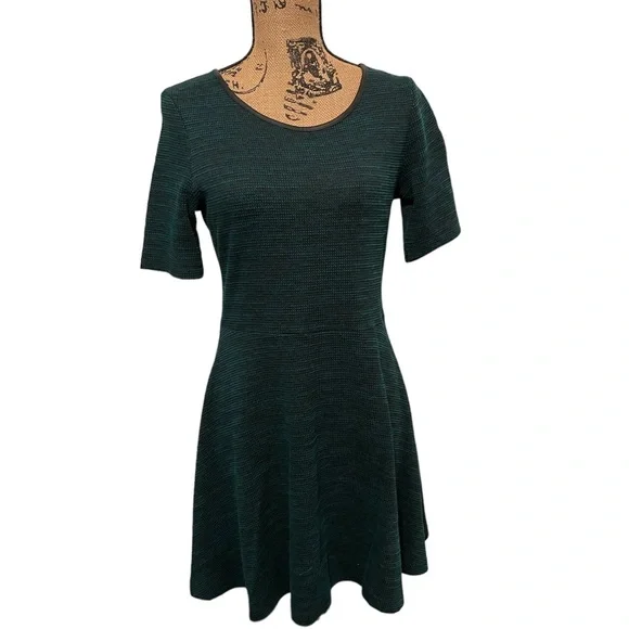 H&M | Dresses | Hm Holiday Green Dress With Flare Skirt Nwot | Poshmark